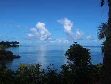 Calm with cloud reflections
