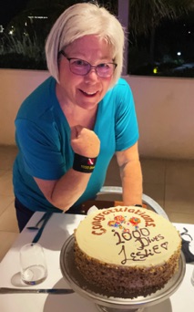 Cake and 1000 Dive BC tag